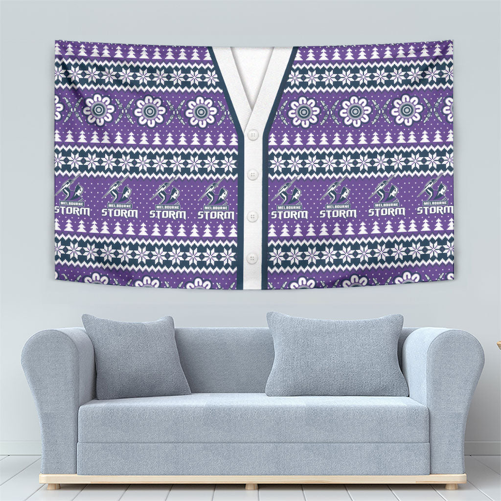 Storm Rugby Christmas Tapestry Aboriginal Seamless Cardigan Inspired