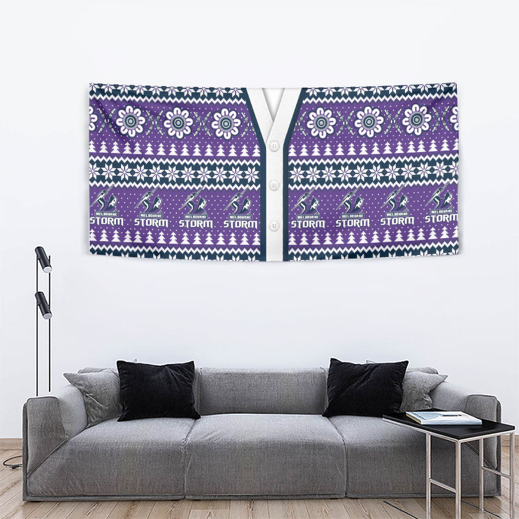 Storm Rugby Christmas Tapestry Aboriginal Seamless Cardigan Inspired