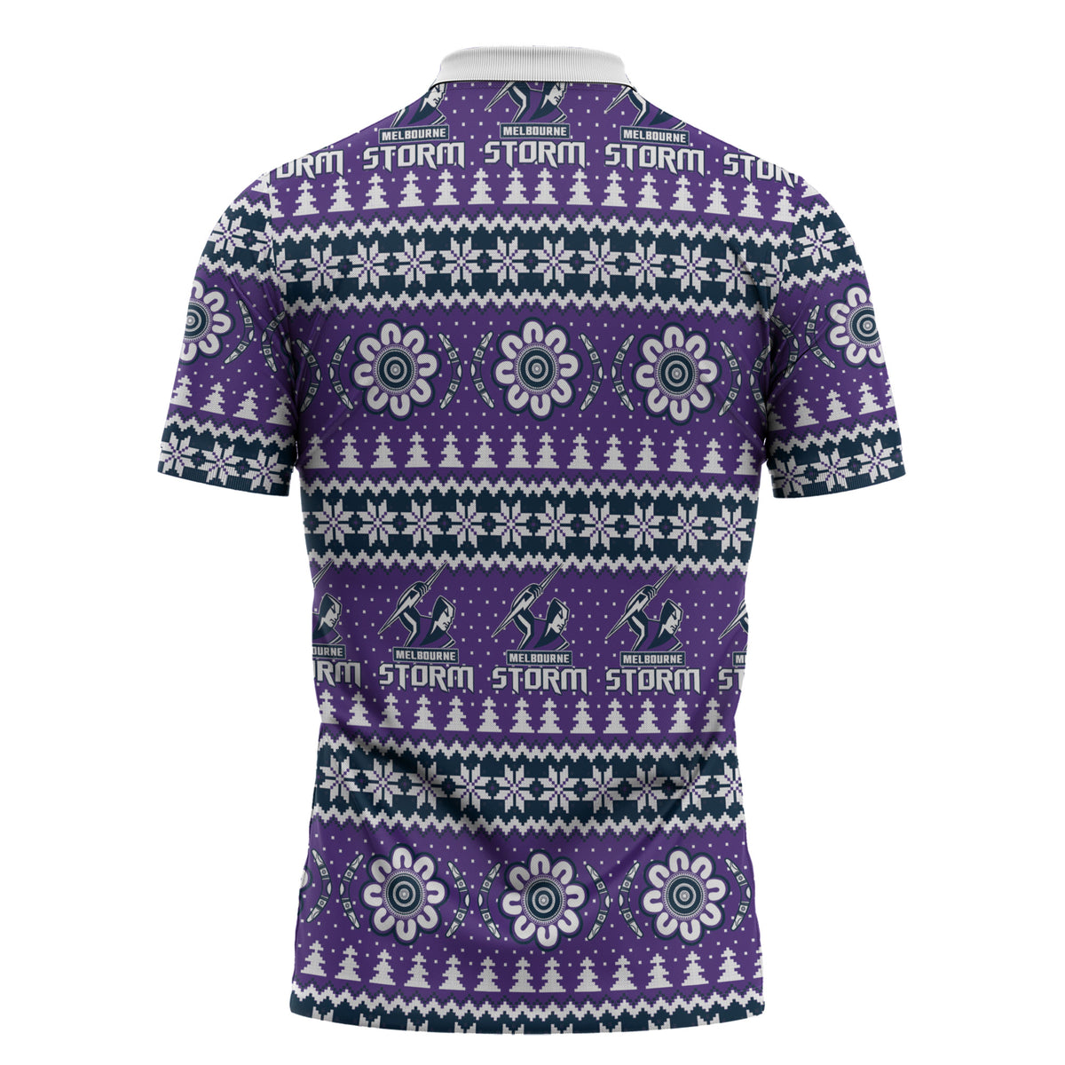 Storm Rugby Christmas Zipper Polo Shirt Aboriginal Seamless Cardigan Inspired