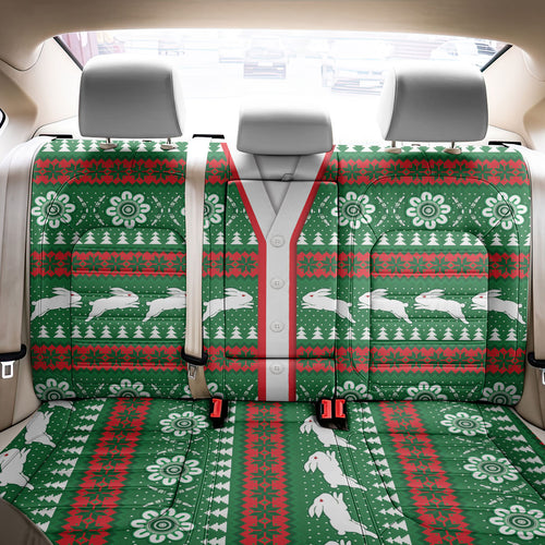 Rabbitohs Rugby Christmas Back Car Seat Cover Aboriginal Seamless Cardigan Inspired