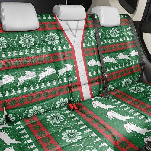 Rabbitohs Rugby Christmas Back Car Seat Cover Aboriginal Seamless Cardigan Inspired