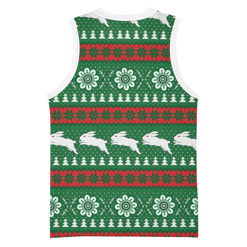 Rabbitohs Rugby Christmas Basketball Jersey Aboriginal Seamless Cardigan Inspired