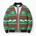 Rabbitohs Rugby Christmas Bomber Puffer Jacket Aboriginal Seamless Cardigan Inspired