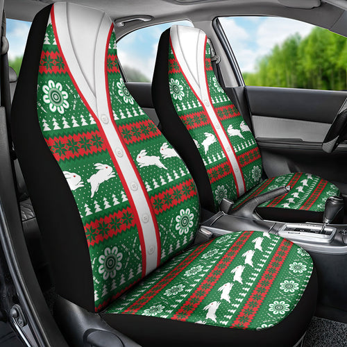 Rabbitohs Rugby Christmas Car Seat Cover Aboriginal Seamless Cardigan Inspired