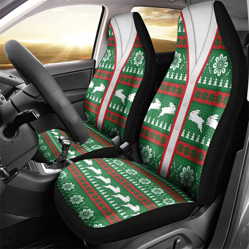 Rabbitohs Rugby Christmas Car Seat Cover Aboriginal Seamless Cardigan Inspired