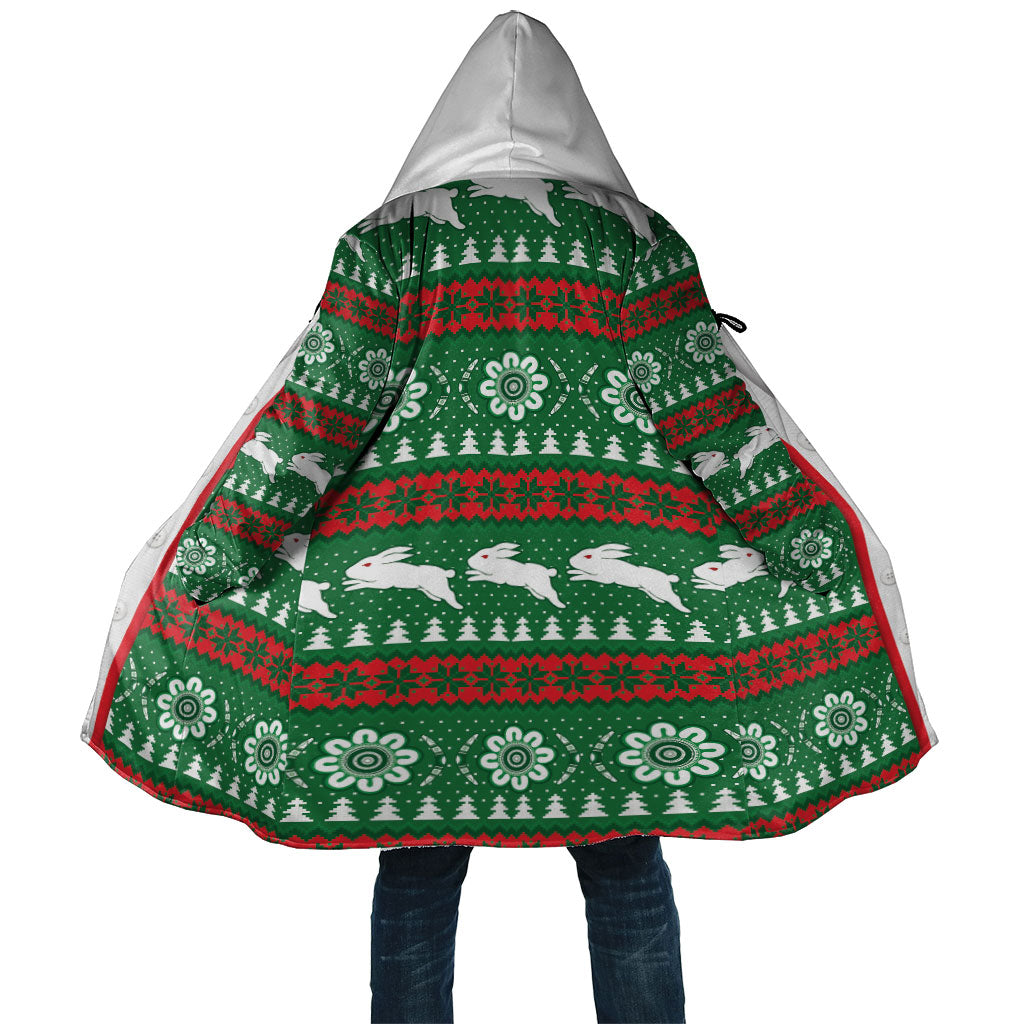 Rabbitohs Rugby Christmas Cloak Aboriginal Seamless Cardigan Inspired