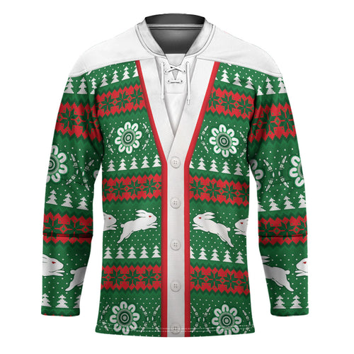 Rabbitohs Rugby Christmas Hockey Jersey Aboriginal Seamless Cardigan Inspired