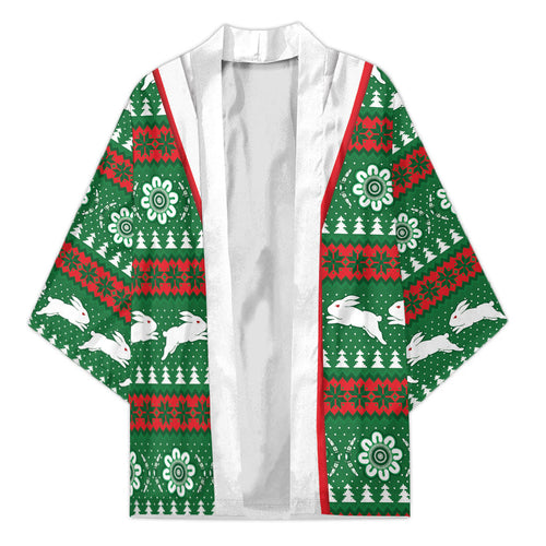 Rabbitohs Rugby Christmas Kimono Aboriginal Seamless Cardigan Inspired