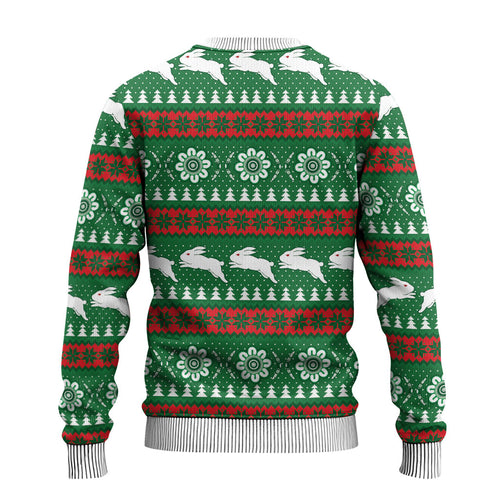 Rabbitohs Rugby Christmas Ugly Christmas Sweater Aboriginal Seamless Cardigan Inspired