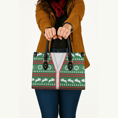 Rabbitohs Rugby Christmas Leather Bag Aboriginal Seamless Cardigan Inspired