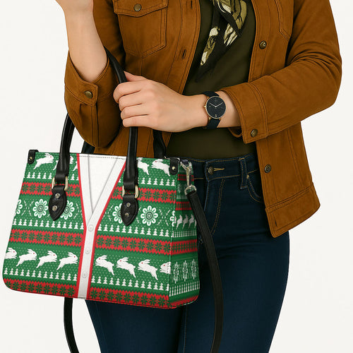 Rabbitohs Rugby Christmas Leather Bag Aboriginal Seamless Cardigan Inspired
