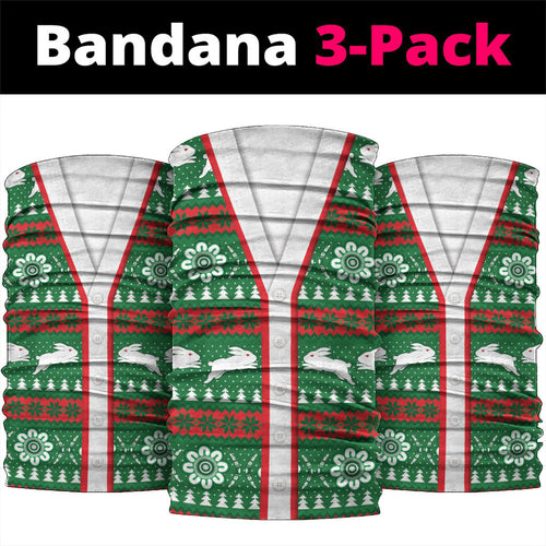 Rabbitohs Rugby Christmas Neck Gaiter Aboriginal Seamless Cardigan Inspired
