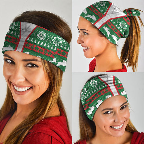 Rabbitohs Rugby Christmas Neck Gaiter Aboriginal Seamless Cardigan Inspired