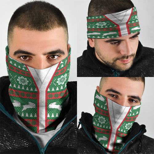 Rabbitohs Rugby Christmas Neck Gaiter Aboriginal Seamless Cardigan Inspired