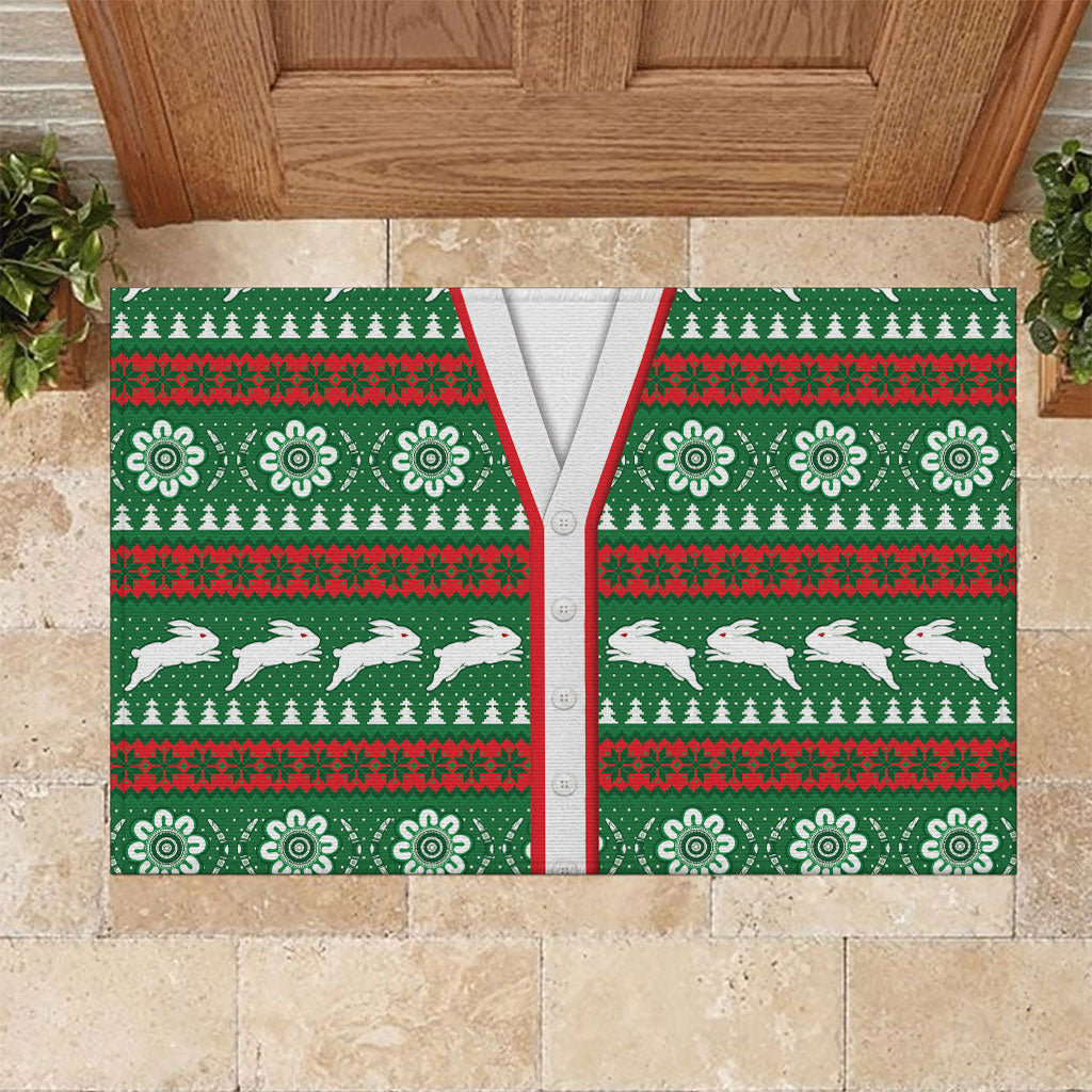 Rabbitohs Rugby Christmas Rubber Doormat Aboriginal Seamless Cardigan Inspired