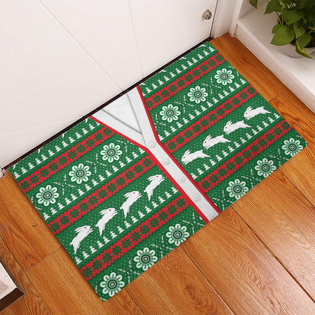 Rabbitohs Rugby Christmas Rubber Doormat Aboriginal Seamless Cardigan Inspired