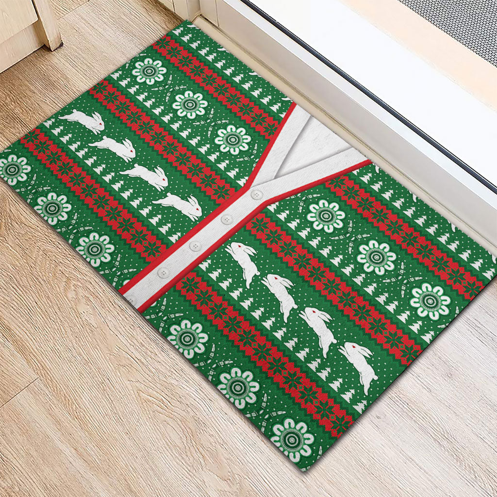 Rabbitohs Rugby Christmas Rubber Doormat Aboriginal Seamless Cardigan Inspired