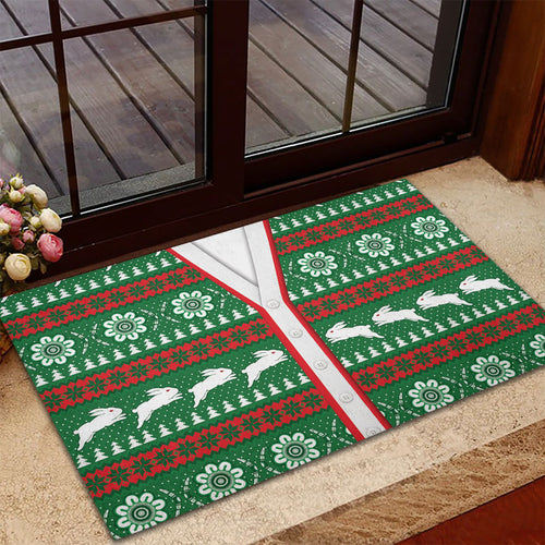 Rabbitohs Rugby Christmas Rubber Doormat Aboriginal Seamless Cardigan Inspired