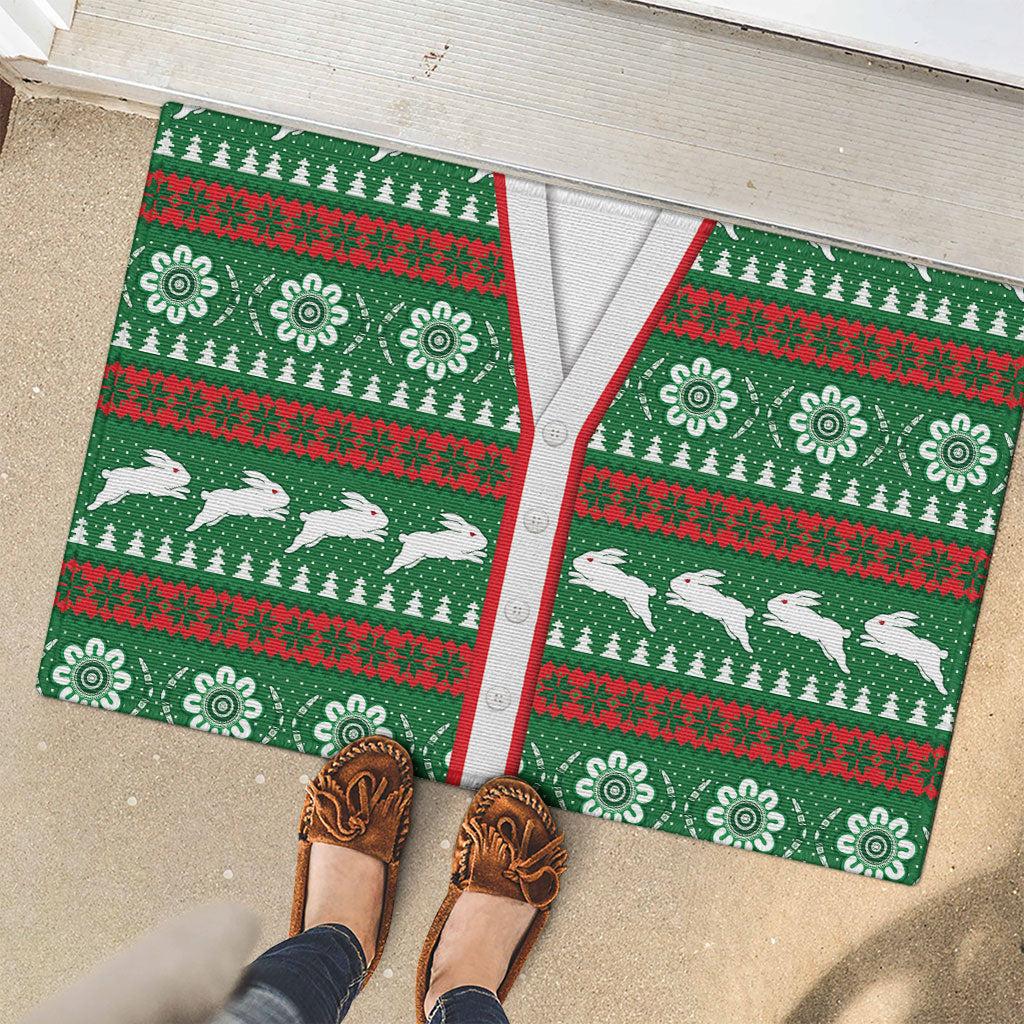 Rabbitohs Rugby Christmas Rubber Doormat Aboriginal Seamless Cardigan Inspired