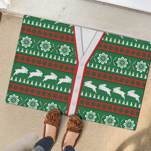 Rabbitohs Rugby Christmas Rubber Doormat Aboriginal Seamless Cardigan Inspired