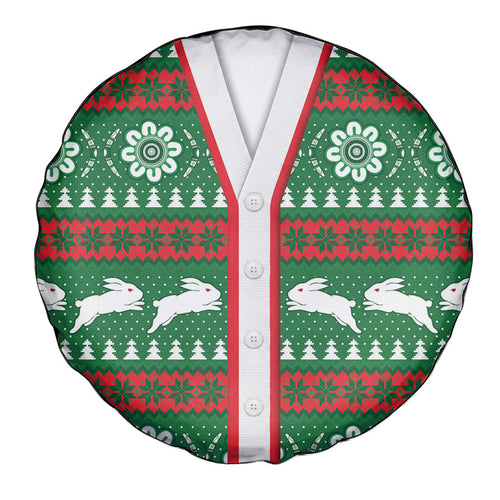Rabbitohs Rugby Christmas Spare Tire Cover Aboriginal Seamless Cardigan Inspired