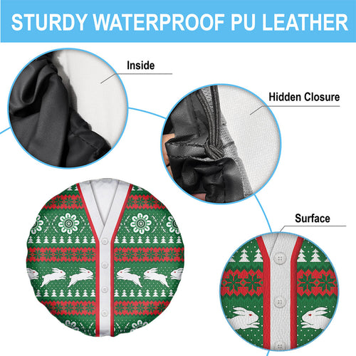 Rabbitohs Rugby Christmas Spare Tire Cover Aboriginal Seamless Cardigan Inspired