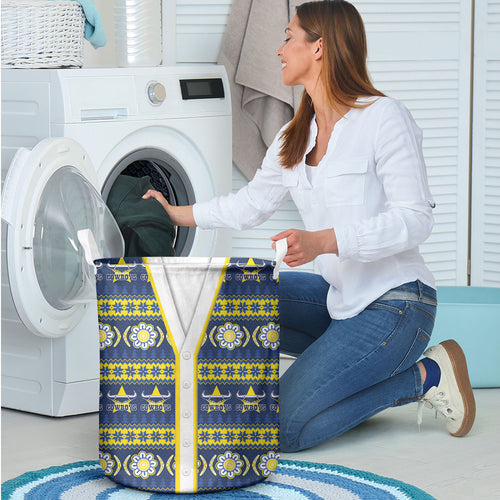 Cowboys Rugby Christmas Laundry Basket Aboriginal Seamless Cardigan Inspired