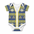 Cowboys Rugby Christmas Baby Onesie Aboriginal Seamless Cardigan Inspired