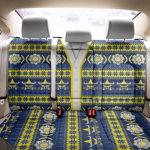 Cowboys Rugby Christmas Back Car Seat Cover Aboriginal Seamless Cardigan Inspired