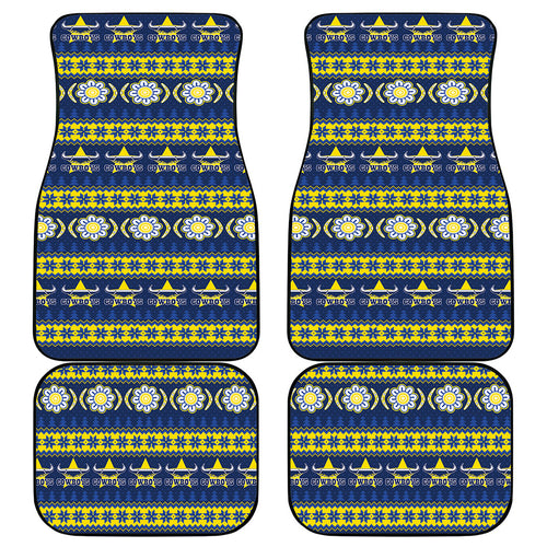 Cowboys Rugby Christmas Car Mats Aboriginal Seamless Cardigan Inspired