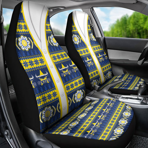 Cowboys Rugby Christmas Car Seat Cover Aboriginal Seamless Cardigan Inspired