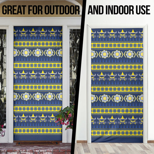 Cowboys Rugby Christmas Door Cover Aboriginal Seamless Cardigan Inspired