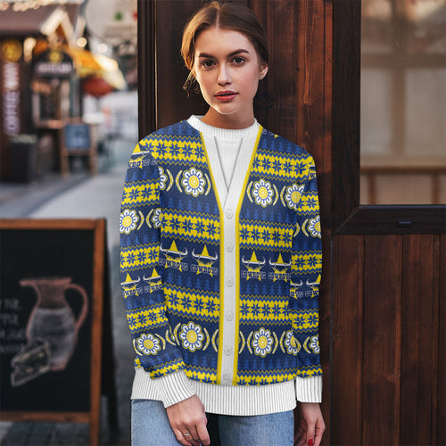 Cowboys Rugby Christmas Ugly Christmas Sweater Aboriginal Seamless Cardigan Inspired
