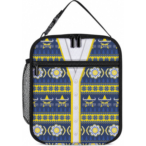 Cowboys Rugby Christmas Lunch Bag Aboriginal Seamless Cardigan Inspired