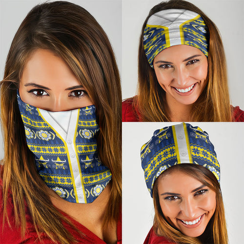 Cowboys Rugby Christmas Neck Gaiter Aboriginal Seamless Cardigan Inspired
