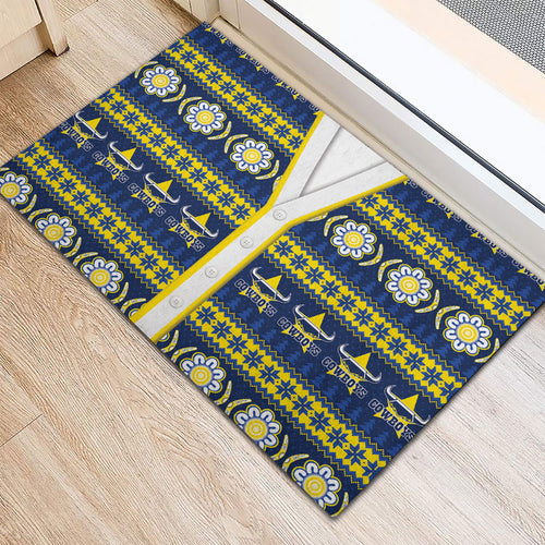 Cowboys Rugby Christmas Rubber Doormat Aboriginal Seamless Cardigan Inspired