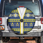 Cowboys Rugby Christmas Spare Tire Cover Aboriginal Seamless Cardigan Inspired