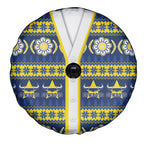 Cowboys Rugby Christmas Spare Tire Cover Aboriginal Seamless Cardigan Inspired