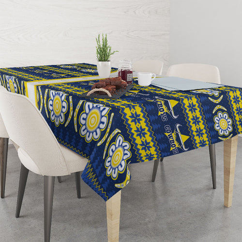 Cowboys Rugby Christmas Tablecloth Aboriginal Seamless Cardigan Inspired