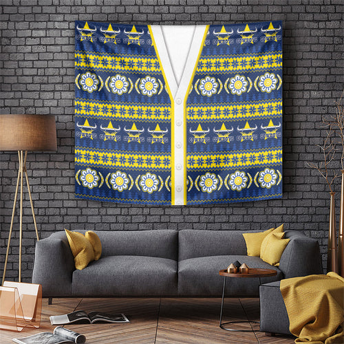 Cowboys Rugby Christmas Tapestry Aboriginal Seamless Cardigan Inspired