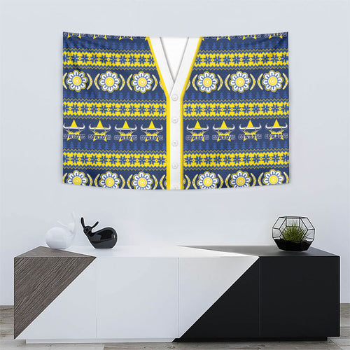 Cowboys Rugby Christmas Tapestry Aboriginal Seamless Cardigan Inspired
