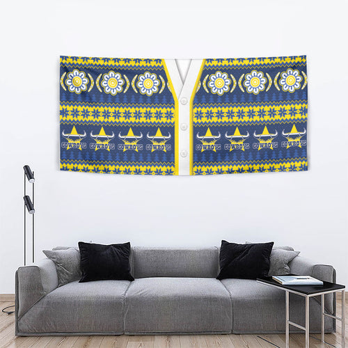 Cowboys Rugby Christmas Tapestry Aboriginal Seamless Cardigan Inspired