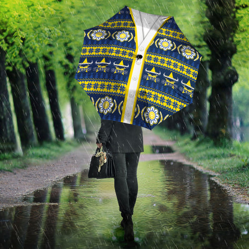 Cowboys Rugby Christmas Umbrella Aboriginal Seamless Cardigan Inspired