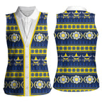 Cowboys Rugby Christmas Women Sleeveless Polo Shirt Aboriginal Seamless Cardigan Inspired