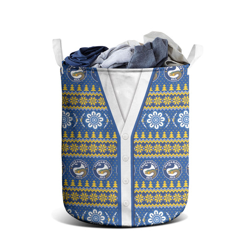 Eels Rugby Christmas Laundry Basket Aboriginal Seamless Cardigan Inspired