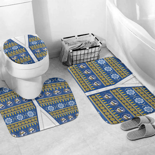 Eels Rugby Christmas Bathroom Set Aboriginal Seamless Cardigan Inspired