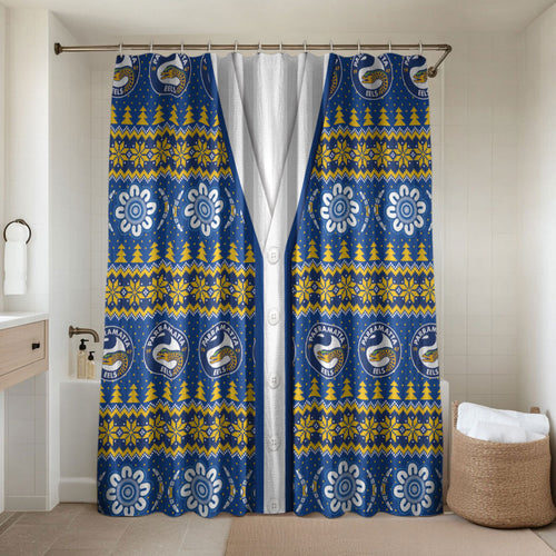 Eels Rugby Christmas Bathroom Set Aboriginal Seamless Cardigan Inspired
