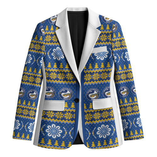 Eels Rugby Christmas Blazer Aboriginal Seamless Cardigan Inspired
