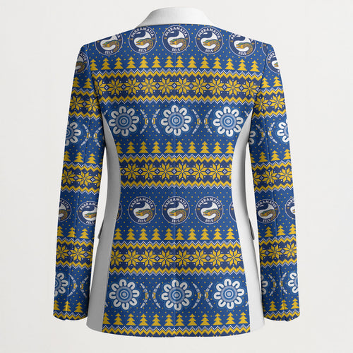 Eels Rugby Christmas Blazer Aboriginal Seamless Cardigan Inspired