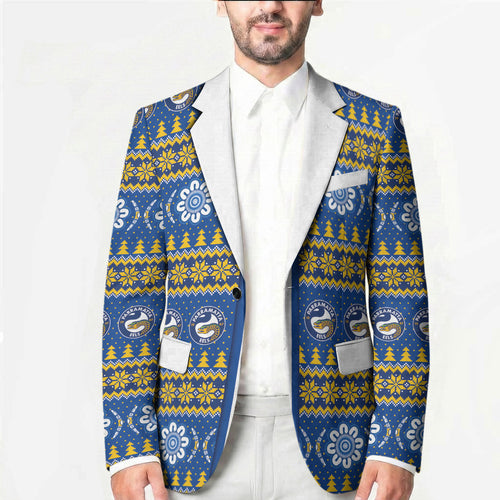 Eels Rugby Christmas Blazer Aboriginal Seamless Cardigan Inspired